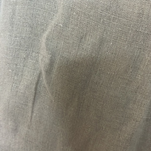 Eddie Bauer size 4 Light Beige Linen Button Down Lightweight A-line Maxi Skirt - Picture 8 of 12